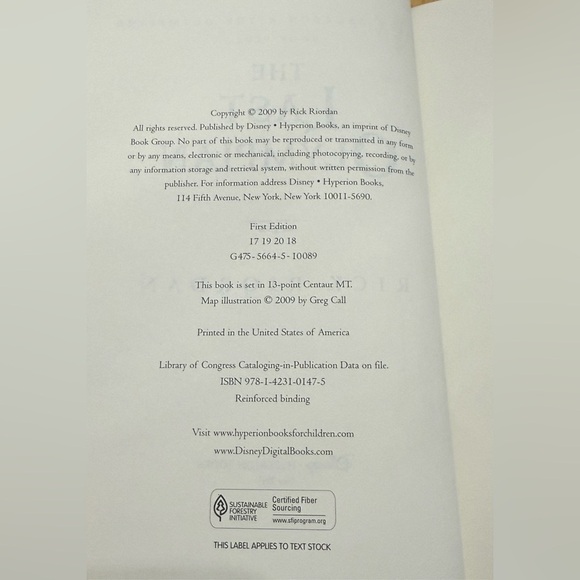 Percy Jackson &The Olympians First Edition 5 Book Bundle/Lot,Author Rick Riordan - Picture 9 of 9